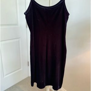 Vintage navy velvet slip dress